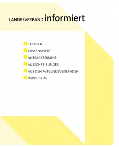 Cover des Newsletters vom Landesverband Bildende Kunst Sachsen
